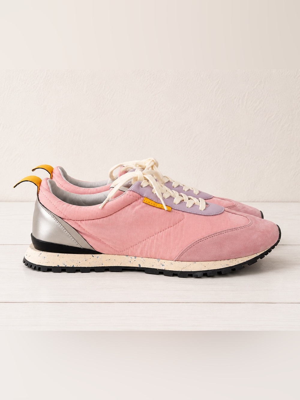 Oncept Lilac Nylon/Suede Travelist Tokyo Laceup Retro Sneakers Size 8 New In Box - Picture 4 of 10